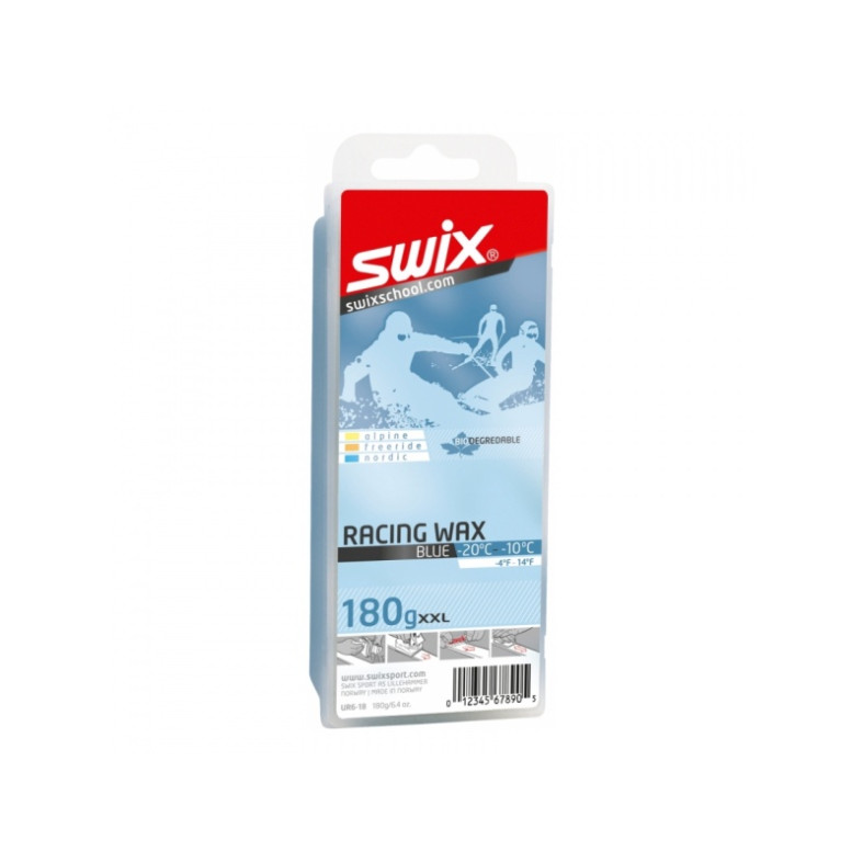 vosk Swix UR6 Racing Wax Blue, -10/-20°C, 180g