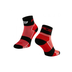 ponožky Force Sport 3, červená/černá