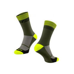 ponožky Force Streak, zelená/fluo