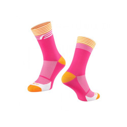 ponožky Force Streak, růžová/oranžová