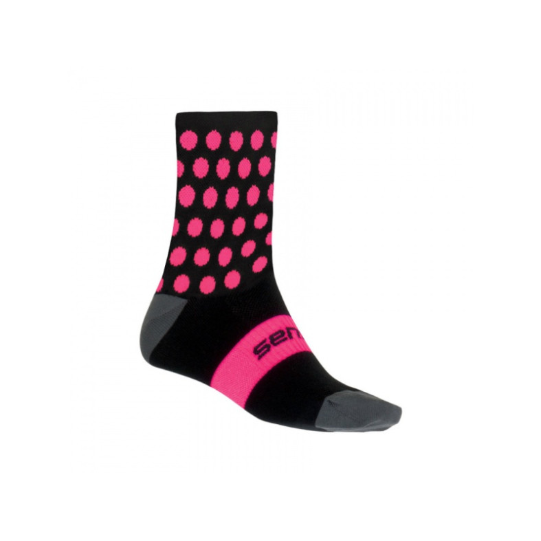 ponožky Sensor Dots, černá/růžová