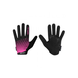 dlouhoprsté rukavice Force Angle, růžová/černá