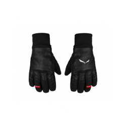 rukavice Salewa Full Leather Glove, black out