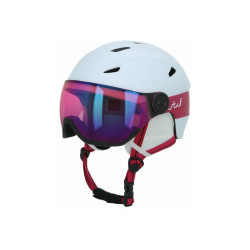 dětská helma Stuf Visor 2, white/pink, 22/23