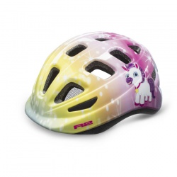 dětská helma R2 ATH28N Bunny, lesklá žlutá/růžová, 2024