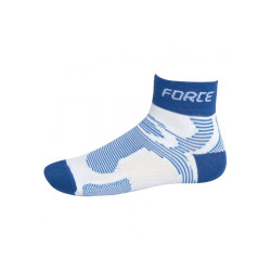 ponožky Force 2, bílá/modrá