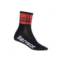 ponožky Sensor Race Square, černá/červená
