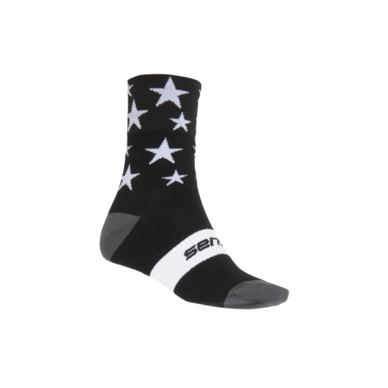 ponožky Sensor Stars, černá/bílá
